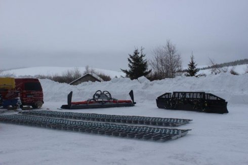 Příprava ke kompletaci stroje PistenBully 600 Park Polar