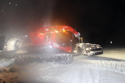 Řidiči Skiparku testují stroj PistenBully  600 W EU5