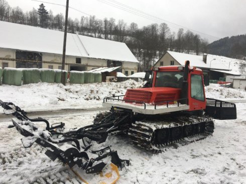 zkouška stroje na sněhu